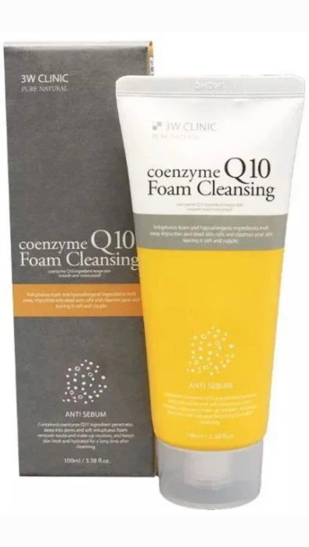 Mousse Coenzyme Q10 3w-clinic Mousse Nettoyante au Coenzyme Q10 100 ml