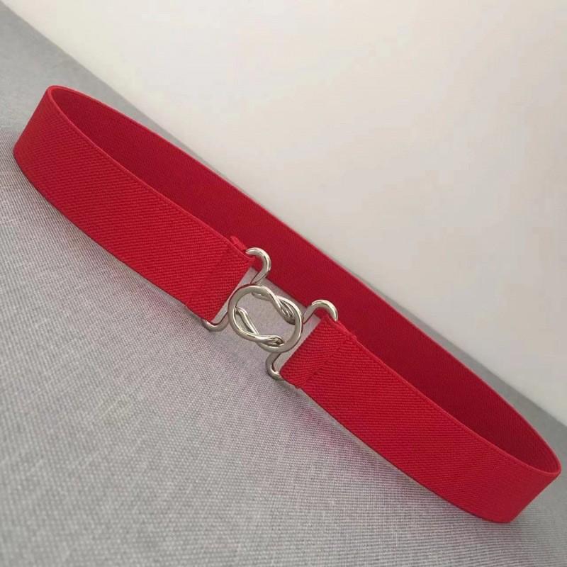 Elegant Black And White Japanese Minimalist Adjustable Waist Belt For Ladies Dresses