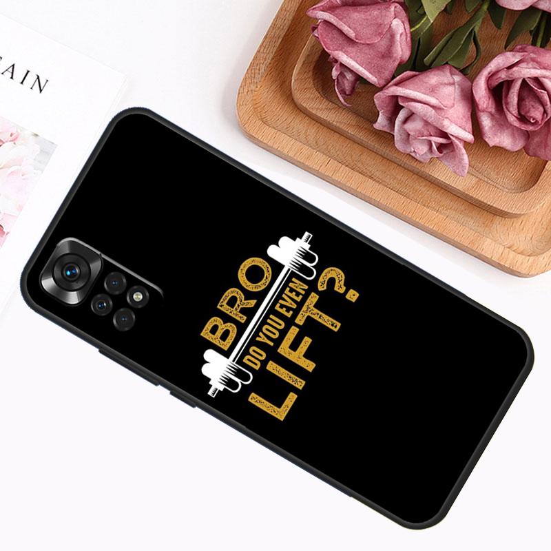 Motivational Gym Fitness Case For Xiaomi Redmi 12C 10C 9A 9C 9T Redmi Note 12 Pro 8 9 10 11 Pro 11S 10S 12S Cover
