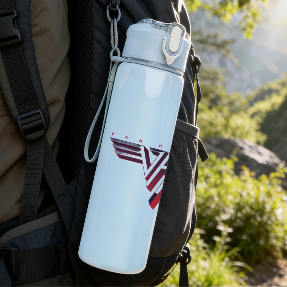 1PC Van Halen Rock Band Wing Logo Print 750ml Portable Sports Water Bottle Leakproof Gym Outdoor Travel Drink Cup