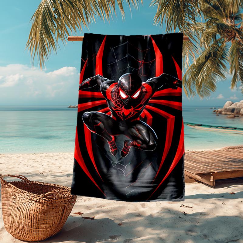 Ultra-Soft Beach Towel with Spider-Man Theme,Ideal for Pool - Camping, Diving - Perfect Travel Essential, Vibrant Beach Towel.
