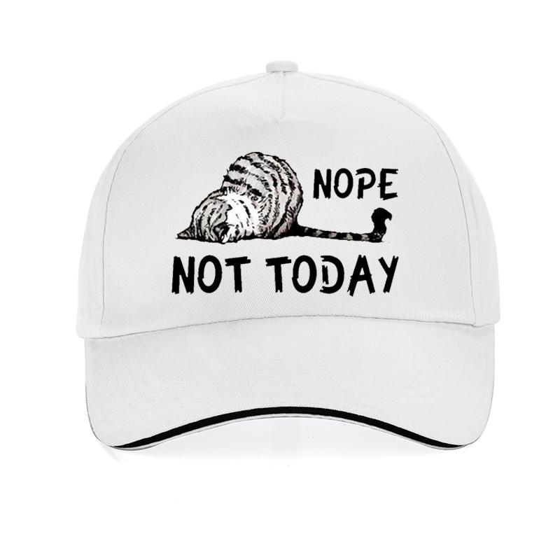 Nope Not Today cat Baseball Cap Cartoon Cute Cat feUnisex hats Adjustable snapback caps