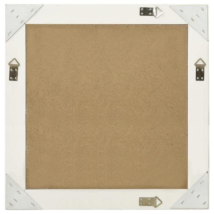 VidaXL Wall Mirror Baroque Style 60x60 Cm White 320332