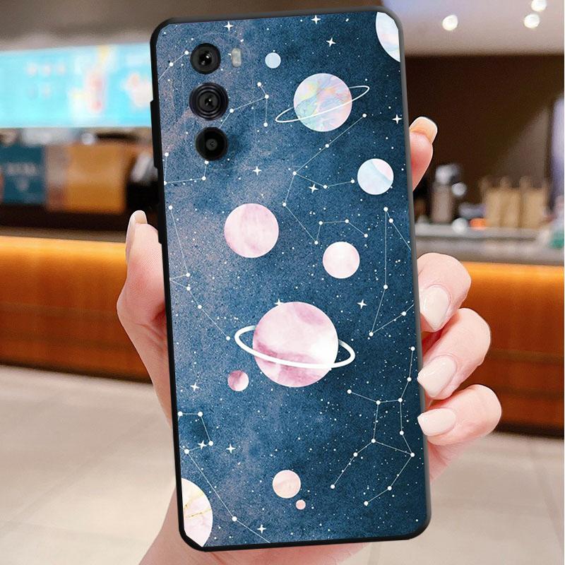 Etui Na Telefon Motorola Edge 50 40 Pro 60 50 40 30 Ultra Neo Fusion Moto G85 G72 G53 G54 G84 G13 G32 Gwiazdy Kosmos Astronauta