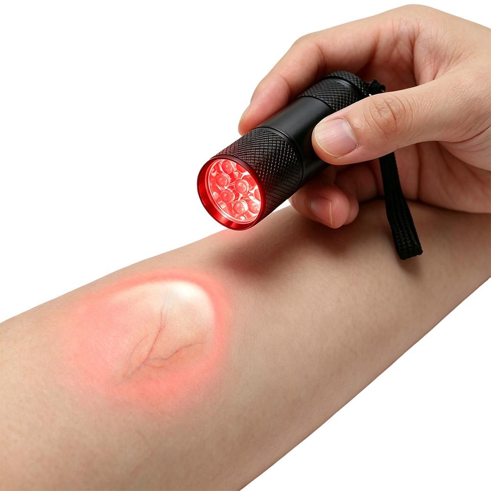 Trans Illuminator Doctor Supplies Red Light LED Viewer Vein Finder Vascular Displaying Flashlight