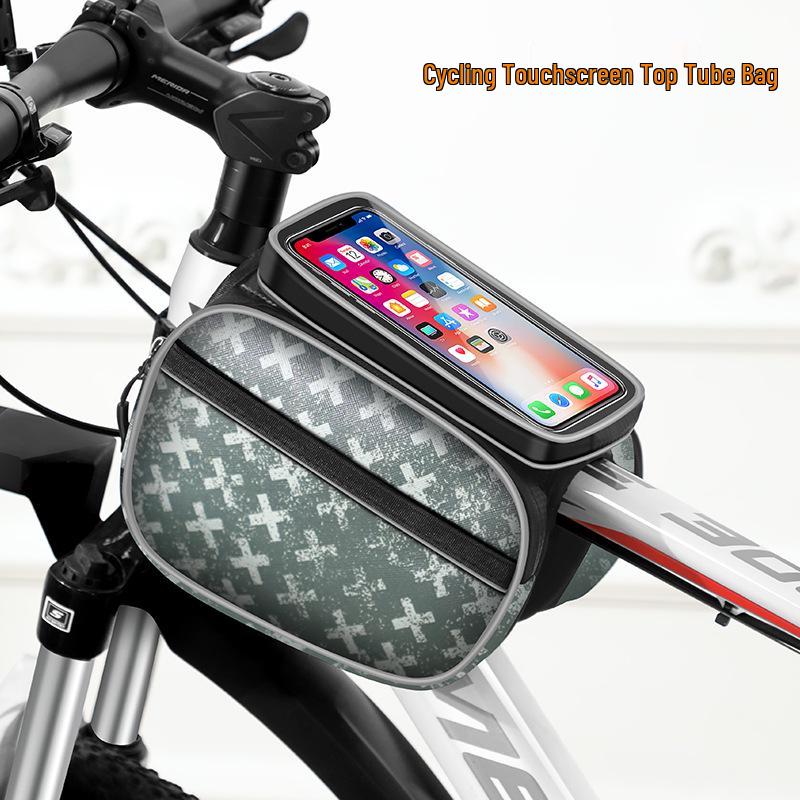 Waterproof Bicycle Front Pannier with Phone Storage