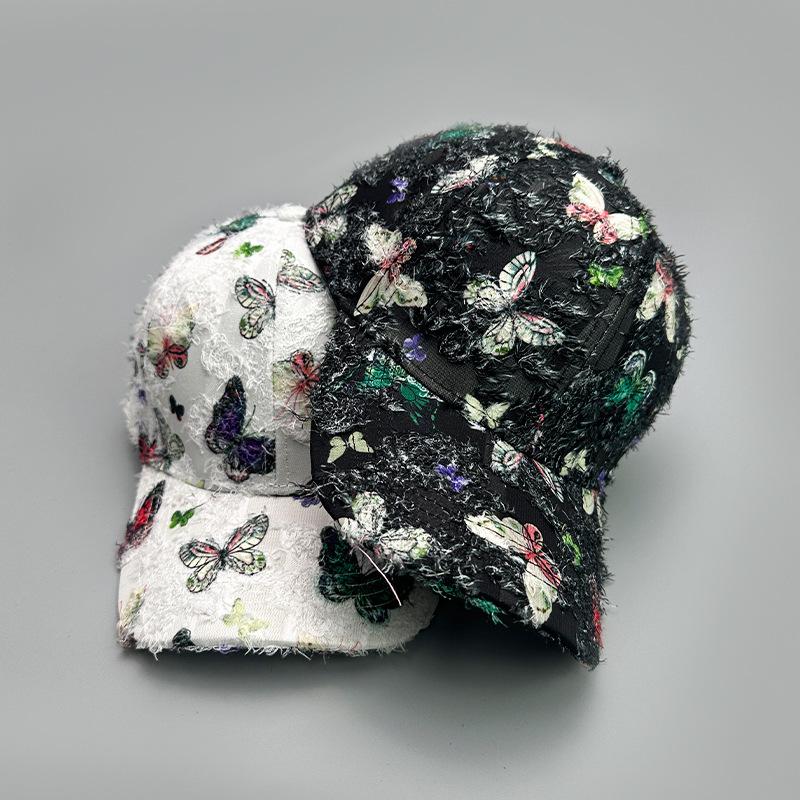 Printed Antique Baseball Cap Women'S Elegant Sunshade Breathable Fashion Outdoor Cap
