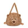 Plush doll bear shoulder bag 2025 spring and summer new cute soft cute handbag cartoon multifunctional backpack