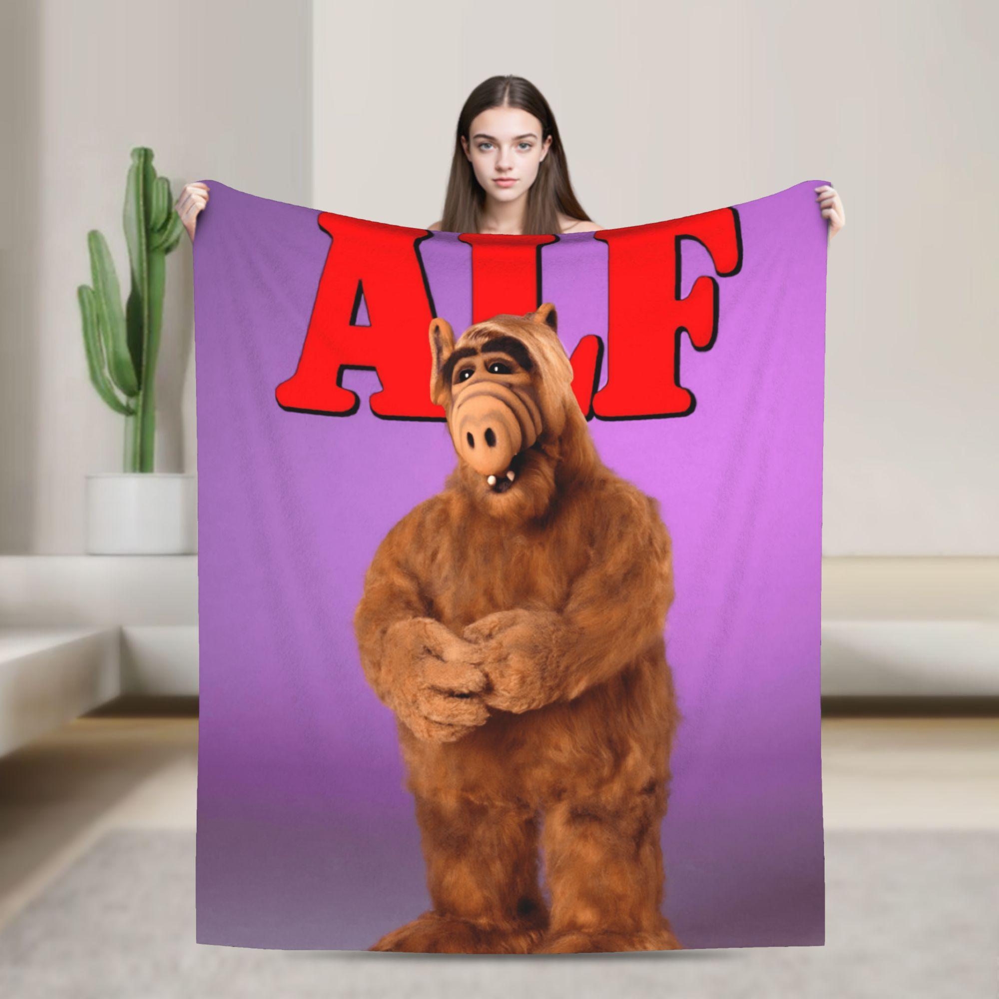 

Warm Soft Blanket Travel Office Alf 90s Tv Series Bedding Throws Flannel Bedspread For Living Room Print Sofa Bed Cover 30x40in