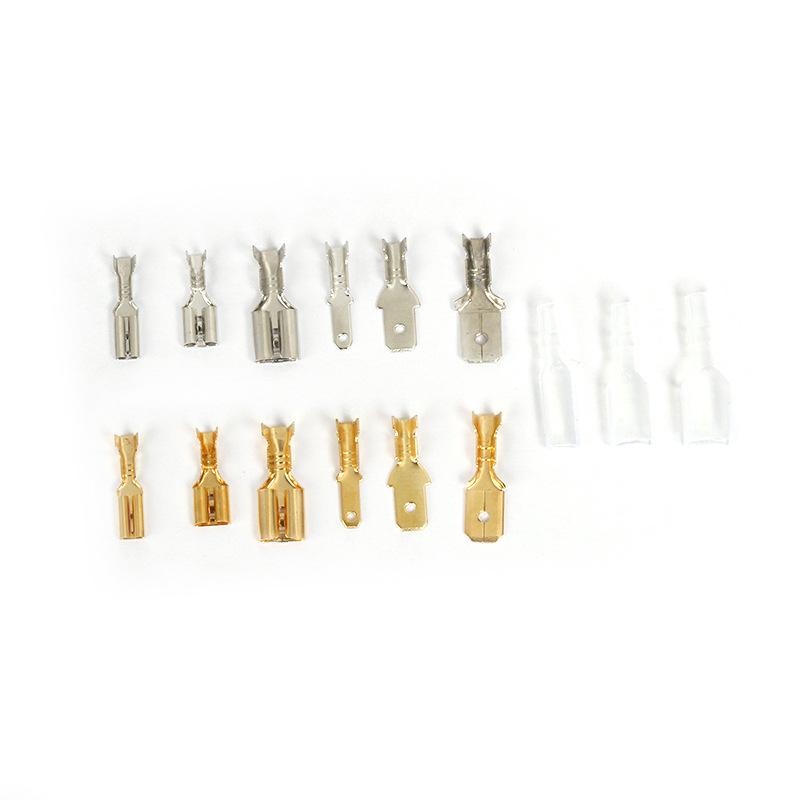 540Pcs/Box Plug-in Male Female Tab Terminals with Sleeves 2.8/4.8/6.3mm Wire Connectors