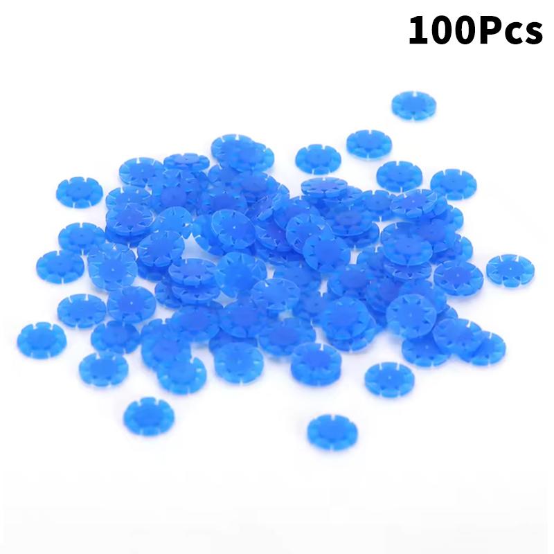 

100Pcs Multicolour Dental Endo File Disinfection Root Canal Rotary File Silicone Marking Counter Flower Circle Ring Counter Tool