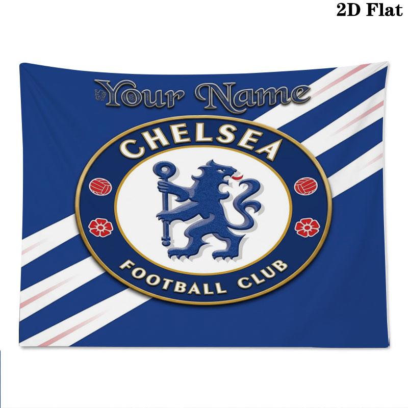 Chelsea F Custom Name Wall Tapestry Aesthetic Wall Hanging Printed Fabric Blanket Decorative Tapestries for Bedroom Living Room Home Decor
