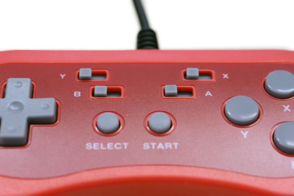 Columbus Circle Renkon 16 Super Famicom Controller with Rapid Fire Function (SFC Compatible/SFC) <Red> -