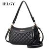 IELGY Women's Black Large Capacity Shoulder Crossbody Bag, Classic Daily