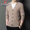 Men's 100% Pure Wool Thick Knit Cardigan