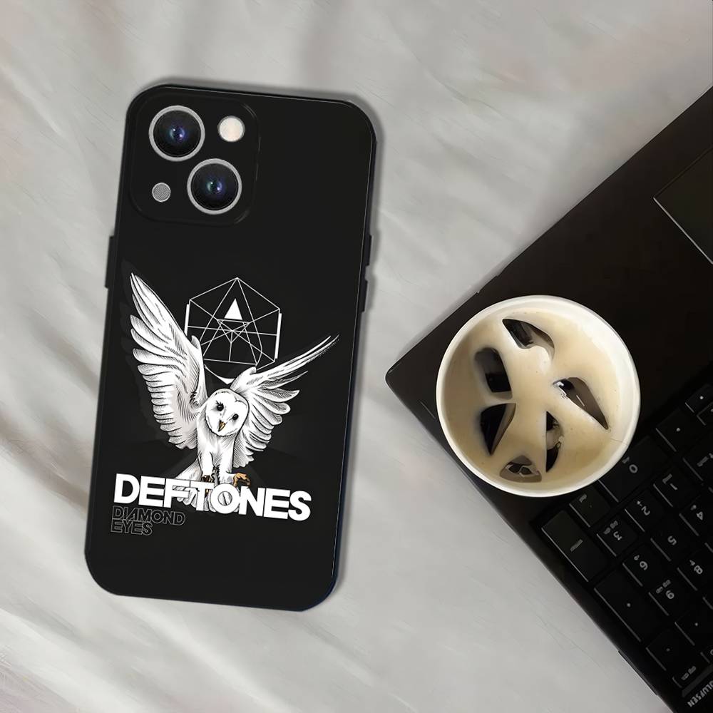 

Чохол для телефону Band Of D-Deftones-S для iPhone 16,15,14,13,12,11,Pro,XS,Max,XR,Plus,E,SE4,Mini Чорний М який iPhone16pro