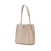 Tory Burch Mcgraw Logo Magnetic Snap Bucket Bag Women Bags Clay-Gray 158499-200