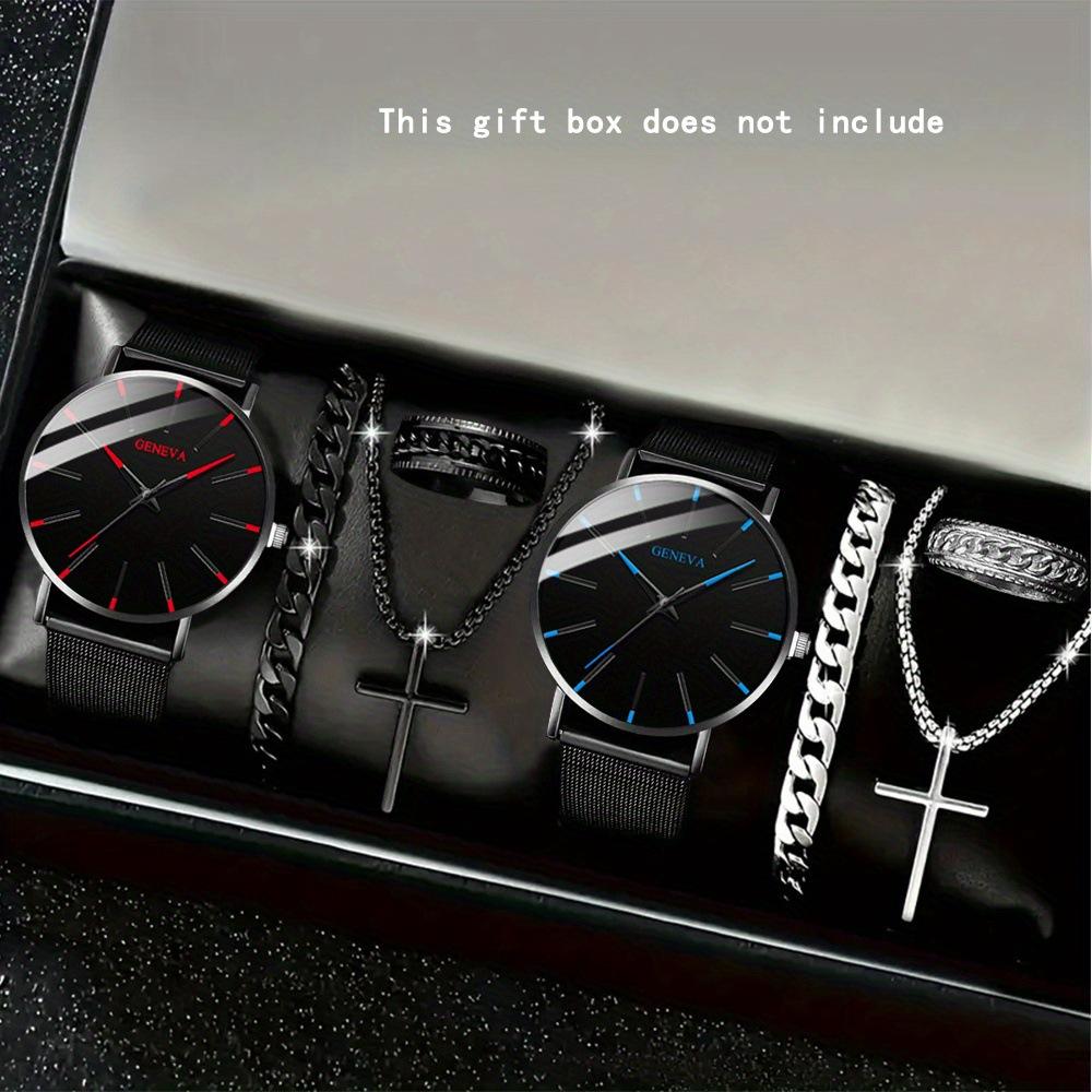 Geneva4-Piece Set Men S Watch Fashion Men S Watch