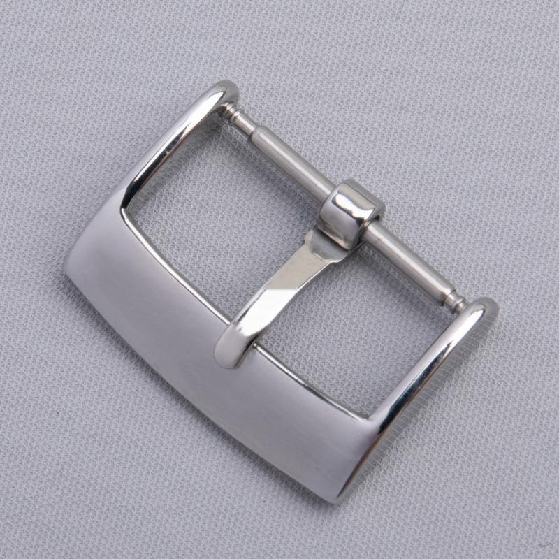 

18mm Quality Solid Stainless Steel Pin Buckle Watchband Fit Omega Clasp Seamaster 300 DE VILLE Series Rubber Leather Wristband 18mm Mark