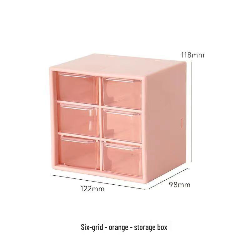 

Nine-Grid Desktop Storage Box, Drawer-Style for Desk Organization: Ideal for Dorms, Cosmetics, Stationery, Beads, and Sundries.