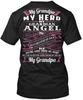 Grandpa My Hero Guardian Angel T-Shirt Made In the USA Size S To 5XL