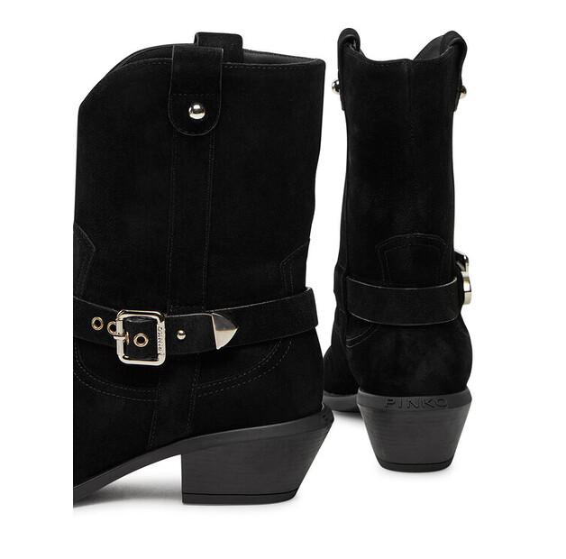 კოვბოის ჩექმები PINKO Tex 08 SD0197P002 შავი