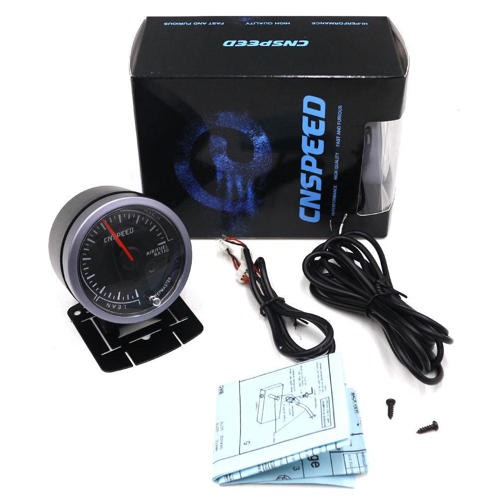 2.5" 60mm Step Motor Dual Color LED Car Air /Fuel Ratio Gauge Monitor W/ Holder