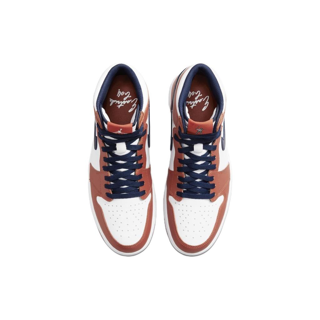 Eastside Golf X Air Jordan 1 High Golf Out the Mud Unisex Sneakers Orange Burnt-Sunrise White DZ4523-800