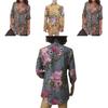 Classic Fall Short Sleeve Printed Shirt For Women Casual Wear