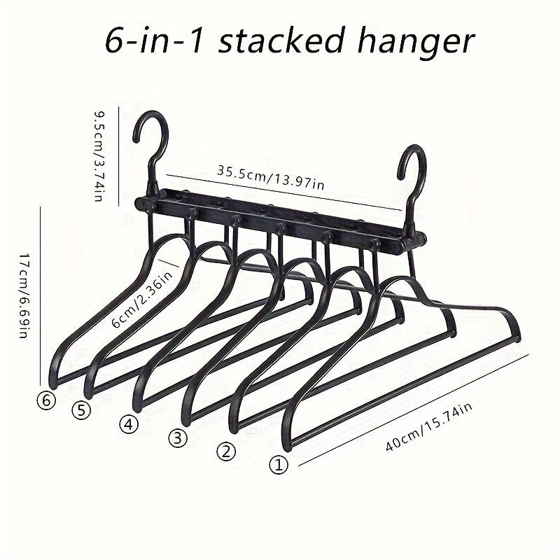 Space-Saving Stacked Hangers for Wardrobe Organization and Clothes Drying - Detachable Coat Hanger, Pants Hanger, and More!