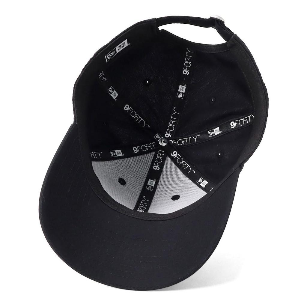 New Era 9FORTY Typewriter Plain Cap, Basic, Free Size 940CS (Black) 261