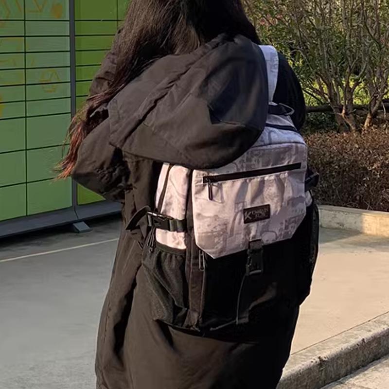 New Anta Fabric Backpack Regular Unisex White Black 992451156R-2