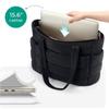 Lightweight Puffy Laptop Bag Large Capacity Commute Briefcase Simple Cotton Padded Tote Bag  Travel