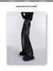 Men's Black Washed Straight Jeans - High Street Style for Autumn/Winter