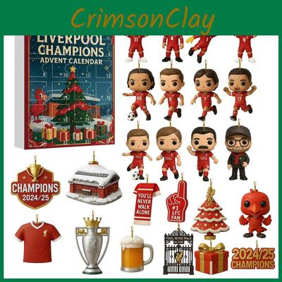 Arsenal Liverpool Football Acrylic Christmas Blind Box Tree Ornament With Cartoon Characters For Holiday Decor
