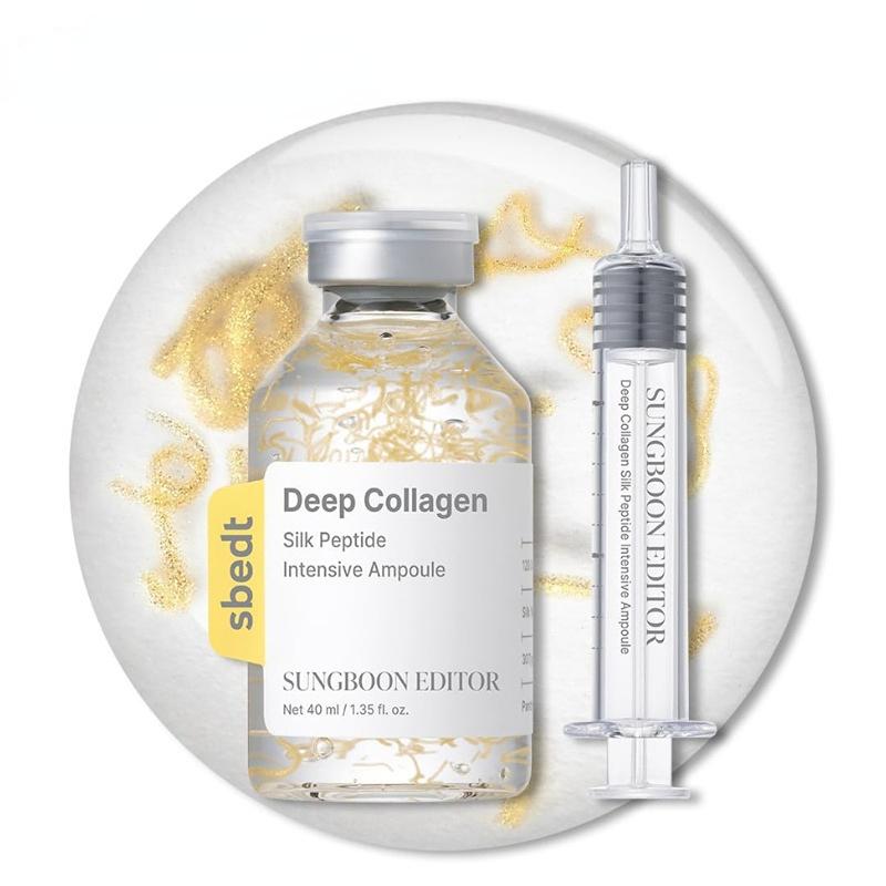 Koreanisches Sbect Hautpflege-Set - Tiefe Kollagen-Seidenpeptid-Ampulle, Serum, Mist, Retinol-Kapselcreme, PDRN-Ampulle, Aufhellend