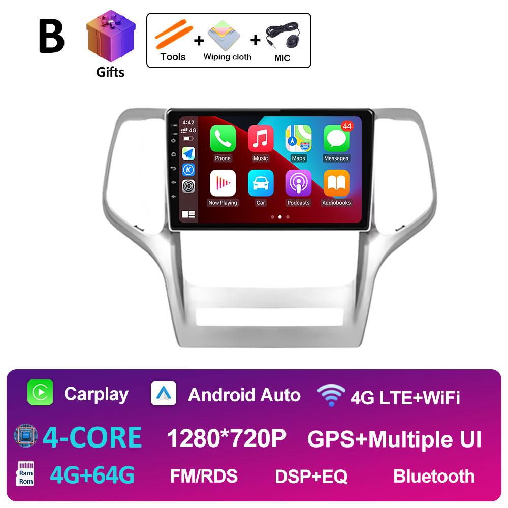 For Jeep Grand Cherokee 2008 2009 2010 2011 - 2013 Car Audio Radio Multimedia Player Cooling Fan GPS Navigation Touch Screen 4G