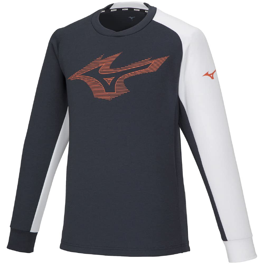 Mizuno Tennis Wear Stretch Long Navy Size 62JCA005 Sweatshirt, Sleeve, Black, S,