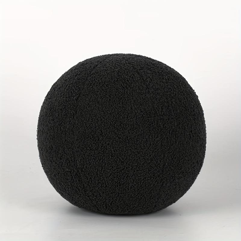 1pc Nordic Style Spherical Cushion Soft Velvet Cushion Solid Ball shaped Pillow