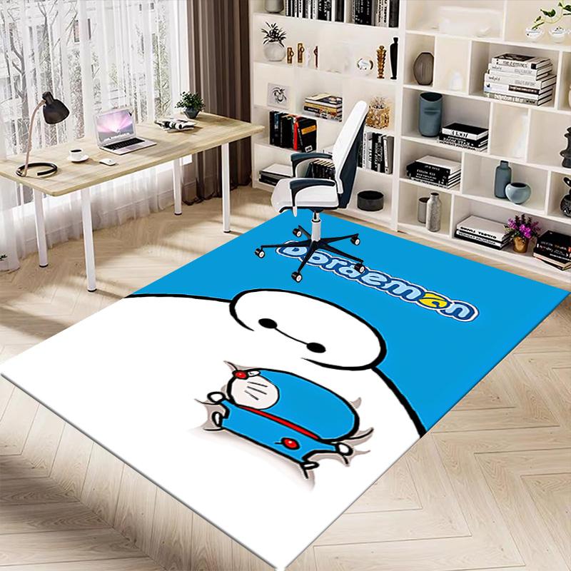 1pc Friendship Between Hiro Baymax Carpet for Playroom Bedroom Living Room Sofa Home Decor,kids Game Area Rug Non-slip Floor Mat Y72383
