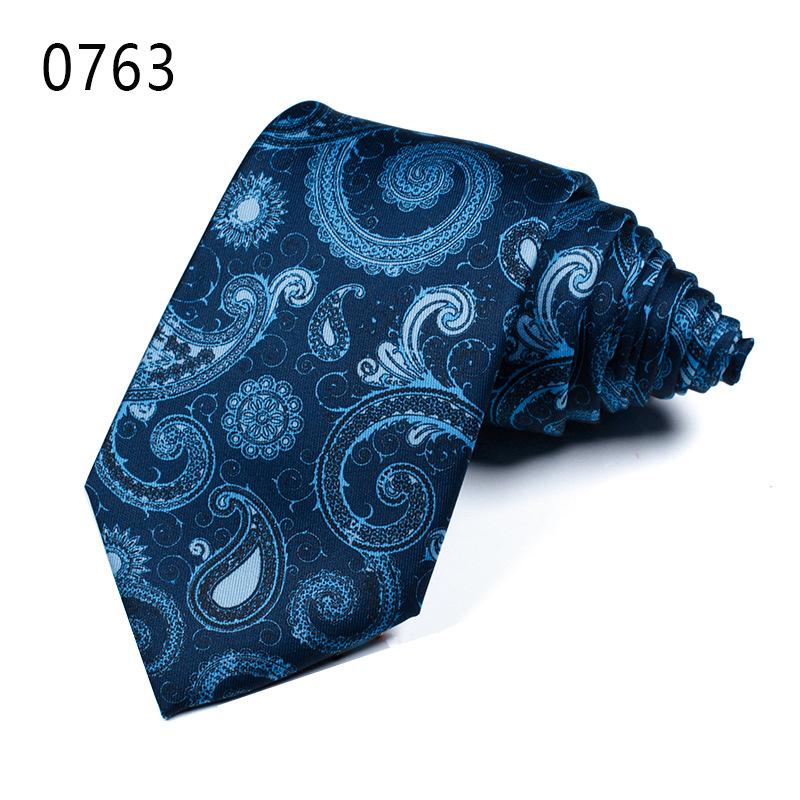 Cravată cu flori de caju Mătase imitație Cravată pentru bărbați Mătase poliester Cravată imprimată