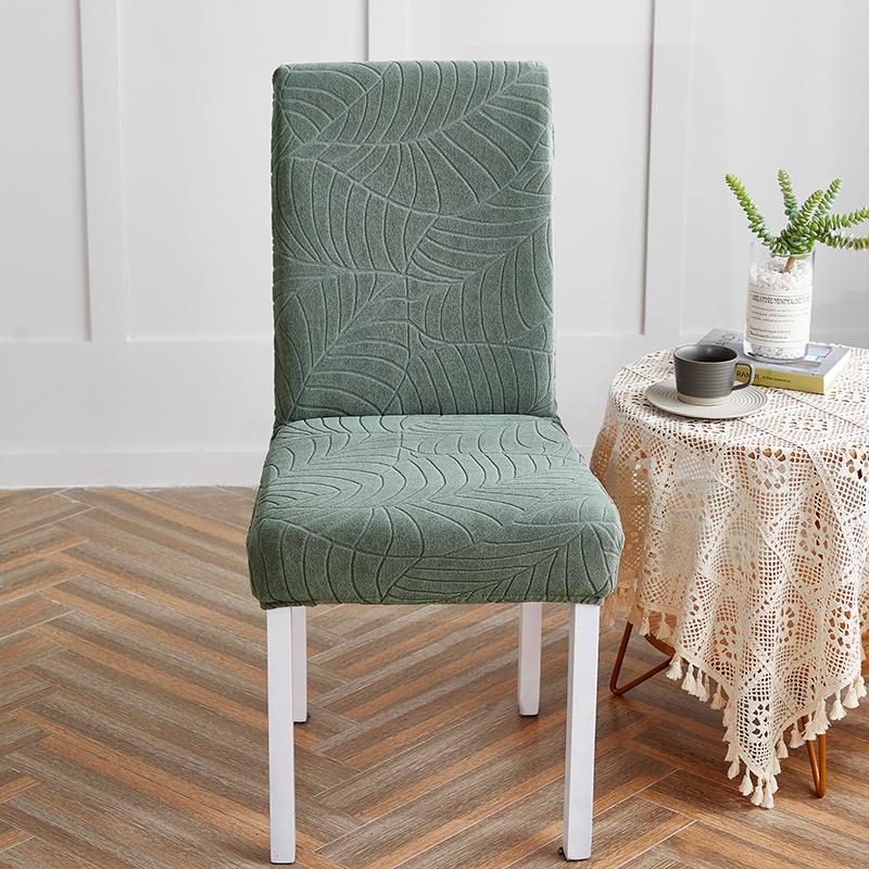 

Four seasons universal new solid color waterproof jacquard seat cover modern simple office elastic chair cover sources 1 pc chair cover