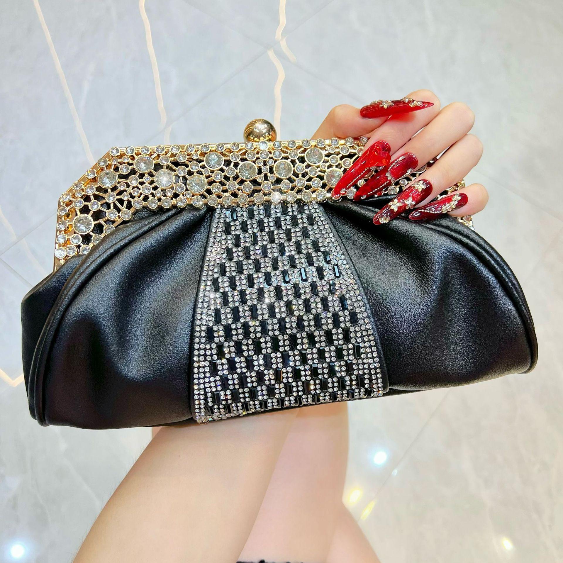 New Diamond Banquet Dress Bag Premium Handbag Celebrity Dinner Bag Fashion Handbag Handbag чёрный