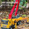 1:32 Concrete Pump Truck Toy Car Diecast Meatl Vehicle Model Pull Back Sound & Light Miniature Collection Gift For Boy Kid