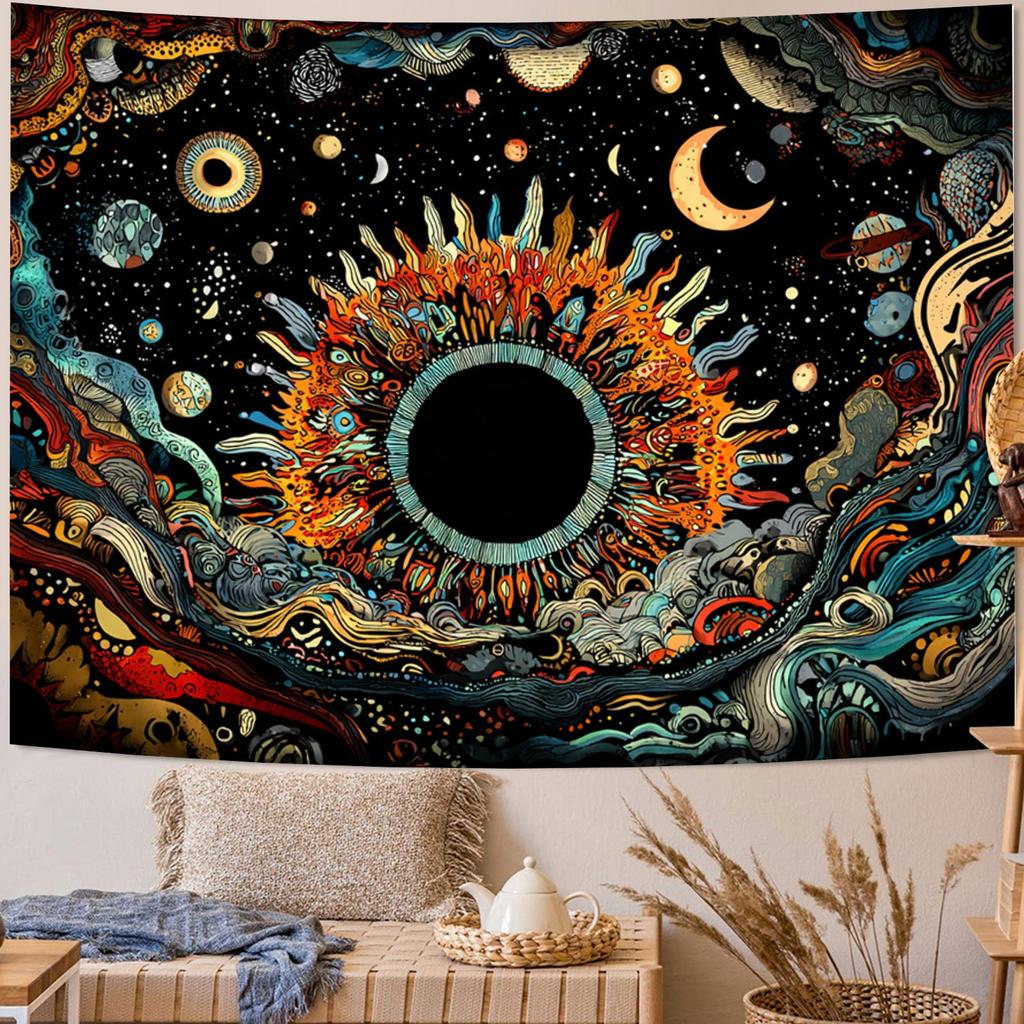 Realm Of Cosmic Dreams Digital Printing Polyester Wall Hanging Tapestry Decorative Living Room Bedrooms Office Background Gift