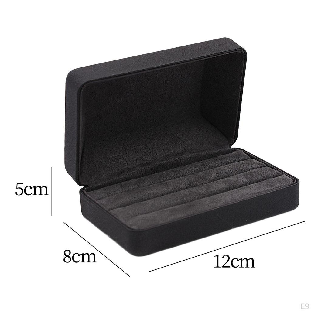 Jewelry Box Ring Organizer Showcase Travel Stylish Portable Case Storage