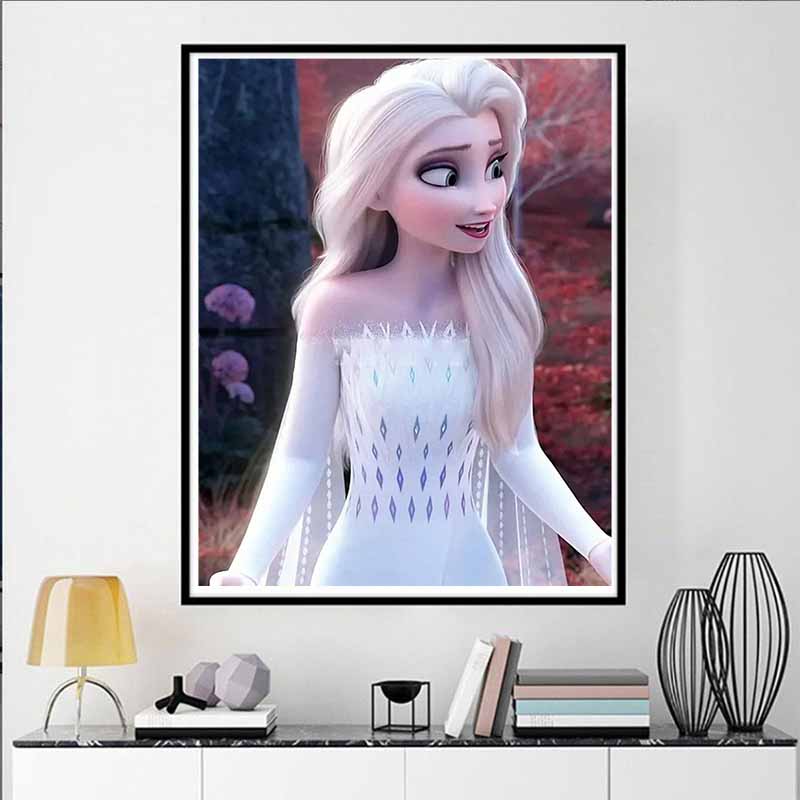 Disney Diamond Painting Elsas Classic Look From Frozen  5D Diamond Painting Art Embroidery Cross Stitch Room Decoration