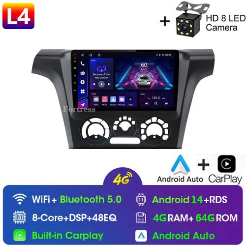 2 Din Android 12 Car Radio For Mitsubishi Outlander 1 2002-2008 Multimedia Video Player GPS Navigation Carplay Split Screen DVD