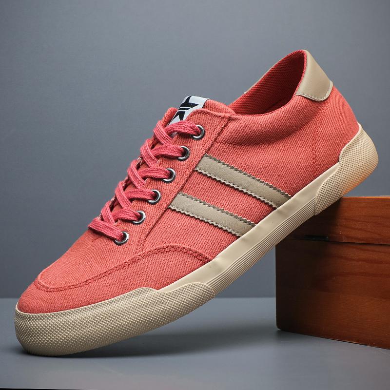 Fashion 2024 New Hot Breathable Autumn Fashion Men Canvas Shoes Patchwork High Quality Spring Male Casual Sneakers Spring Casual Shoes