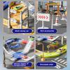 Kinderparkplatz Rampe Schiene Auto Spielzeug Städtische Schiene Baufahrzeuge Spielset Rennstrecken Straßen Spiele Vorschule Jungen Geschenke